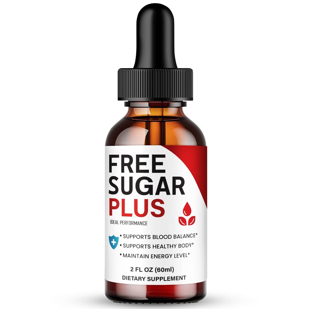 Free Sugar Plus, Official FreeSugarPlus Advanced Blood Formula Supplement Droppers - Maximum Strength, All Natural Healthy Circulation & Stable Levels, Premium Free Sugar Plus Health Reviews (1 Pack)