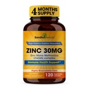 SANDHUHERBALS Zinc 30mg Capsules pour les hommes et les femmes.