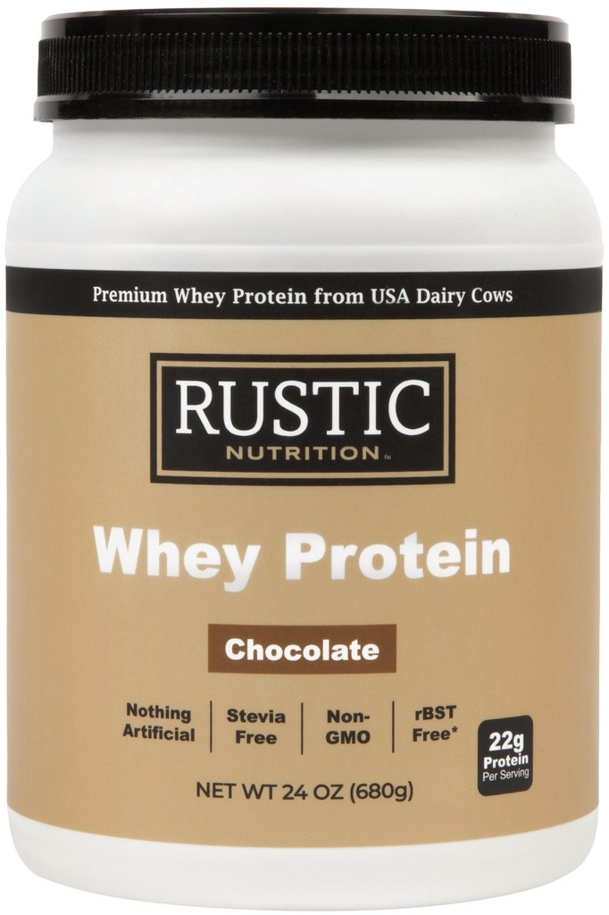 Premium Whey Protein Powder, Sweetened with Coconut Sugar, USA-Sourced, No RBST/RBGH, No Stevia or Sucralose, Instantized, Non-GMO, Soy & Gluten Free (Chocolate, 24 Oz)