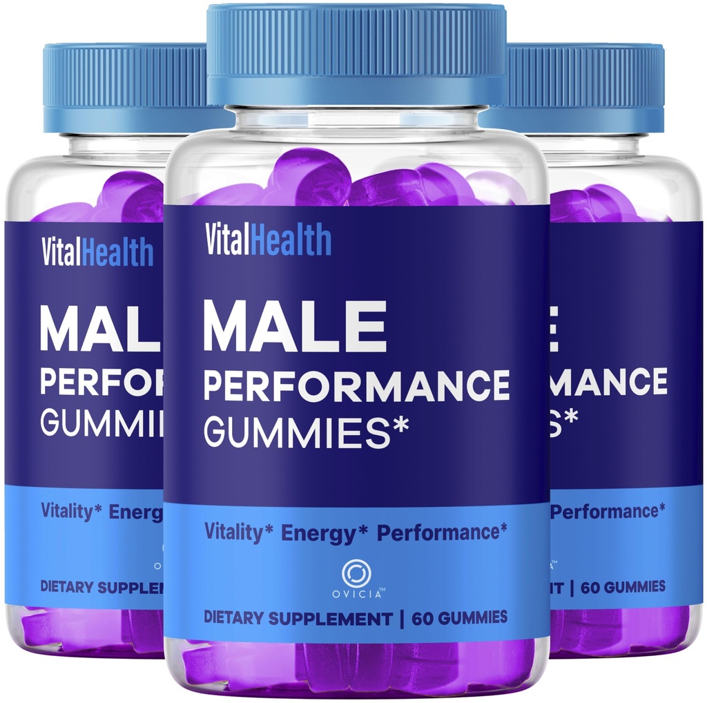 (3 Pack) Vital Health Gummies - Official VitalHealth Gummys Advanced Premium Formula Support Maximum Strength, All Natural Ingredients Vitamins for Overall Health & Wellness, 180 Gummies for 3 Months