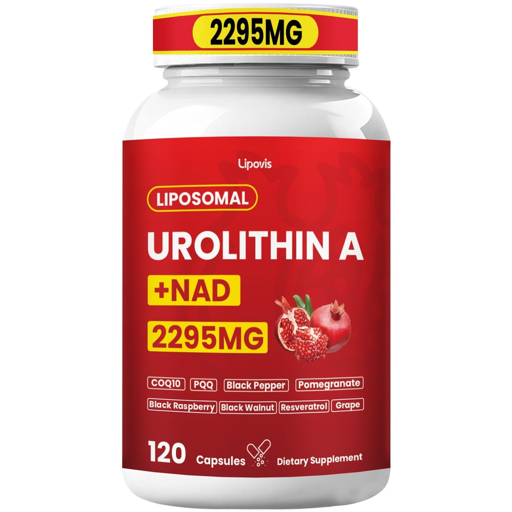 Urolithin A Supplement 2295mg, High Potency Liposomal Formula,120 Capsules