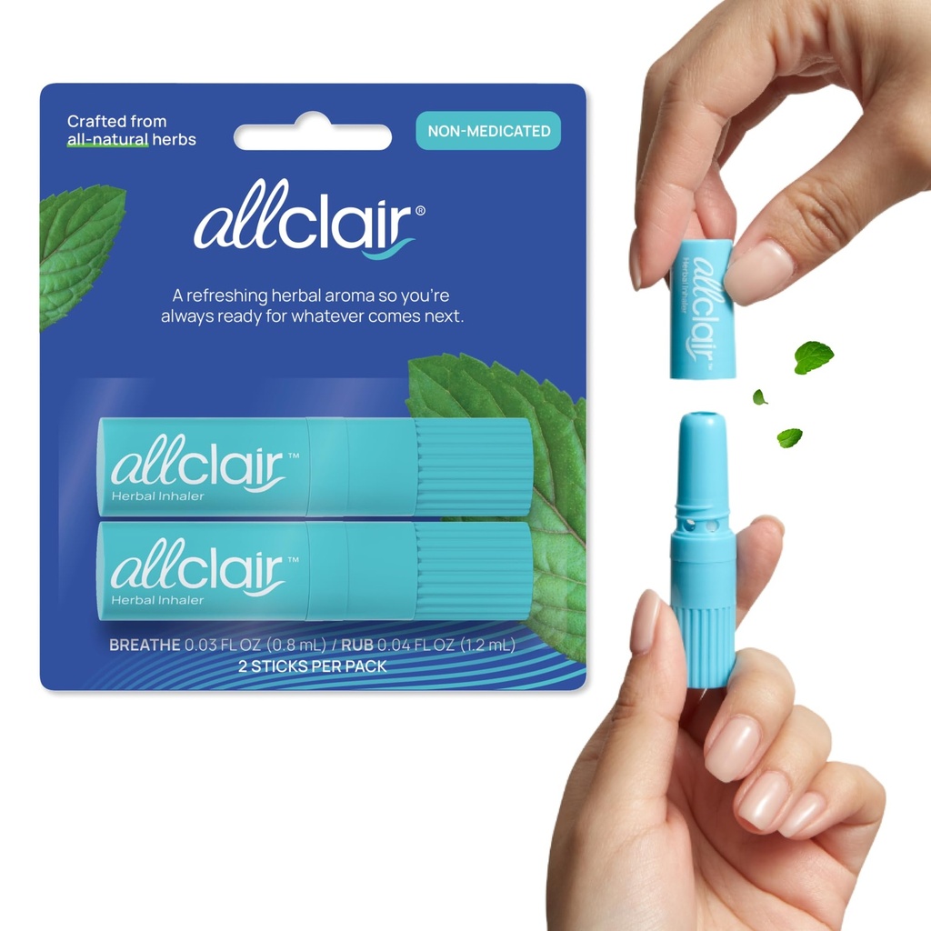 Misselijkheid Relief Inhaler - Take Control of Motion Disease, Morning Disease, Medication, Stress - Snel, Natuurlijk, Drugvrij, Niet-Drowsy & Portable Travel Essential - Pack of 2 Inhalers
