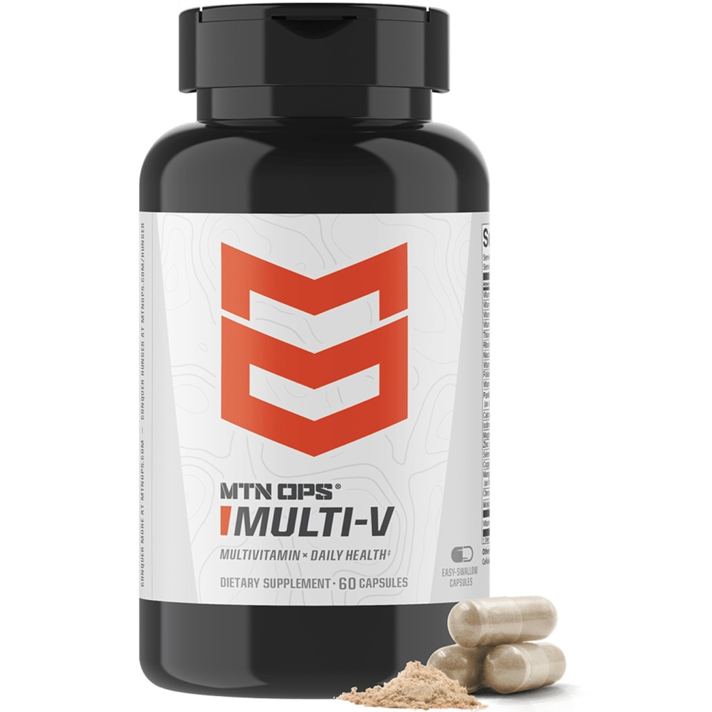 MTN OPS Multi-V Daily Multivitamin for Men & Women, 90 Capsules | Daily Multivitamin, Vitamins & Minerals, Men & Women, Immune & Energy Support
