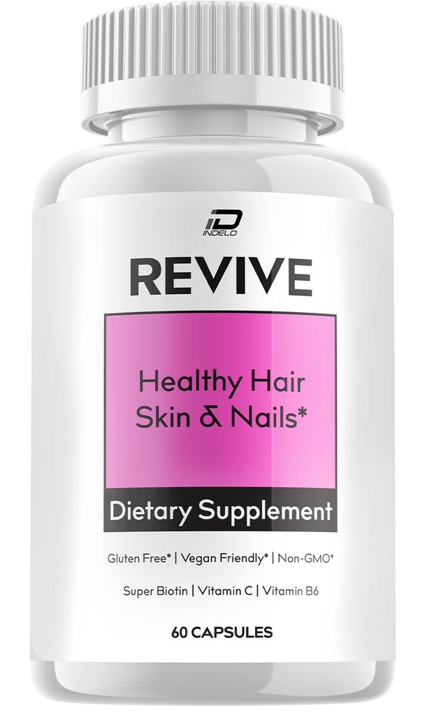 Revive Healthy Hair Skin and Nails Pills, Revive Vitamin Capsules, Revive for Healthy Skin, Revive Vitamins for Hair (60 Capsules)
