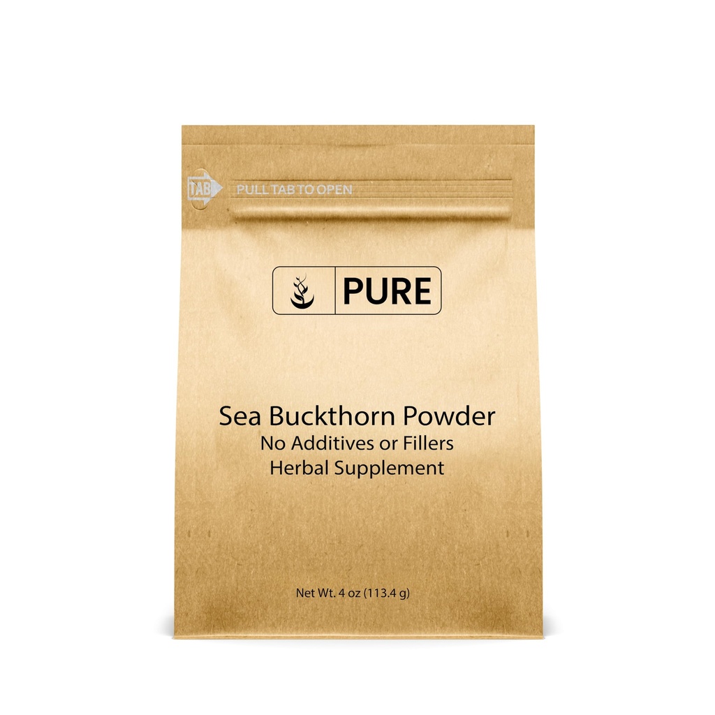Pure Original Ingredients Sea Buckthorn (4oz) Traditional Supplement, Tart Berry Taste, Non-GMO, Rich in Vitamins and Minerals