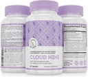 Cloud 9 - All Natural Sleep Aid Supplement - Ontspannende Vitamine & Herbal Formula - 10mg Melatonine Calcium Magnisium L-Theanine 5-HTP GABA St. John's Wort Ashwagandha Chamomile & More 60 Vegan Capsules