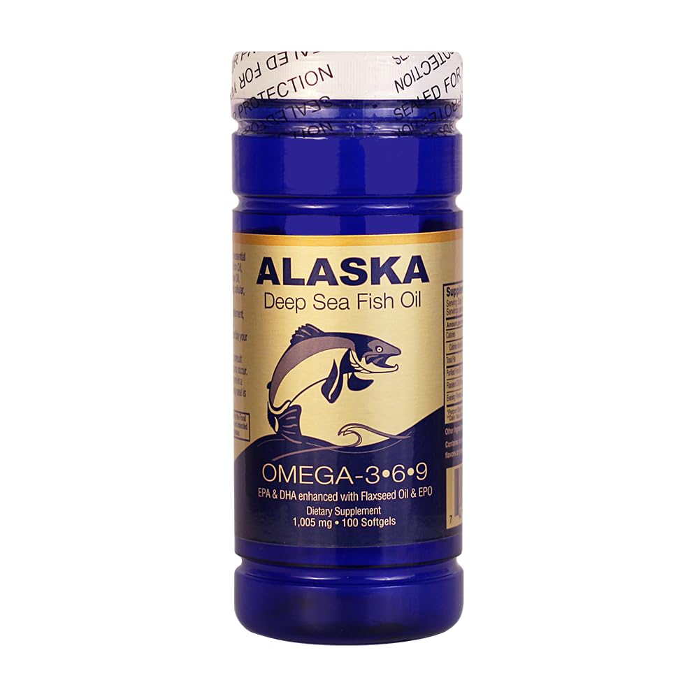 Alaska Deep Sea Fish Oil, Omega 3,6,9 1000 Mg 100 Softgels door NCB