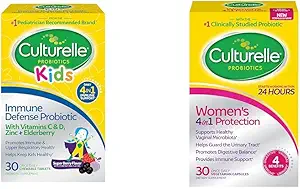 Culturelle Immune Defense Probiotic met vitamine C, vitamine D en zink + vlierbessen, non-GMO, 4-in-1 & vrouwen