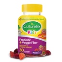 Culturelle Kids Daily Probiotic Packets 30ct + Veggie Fiber Gummies Digestieve & Immune Health Support