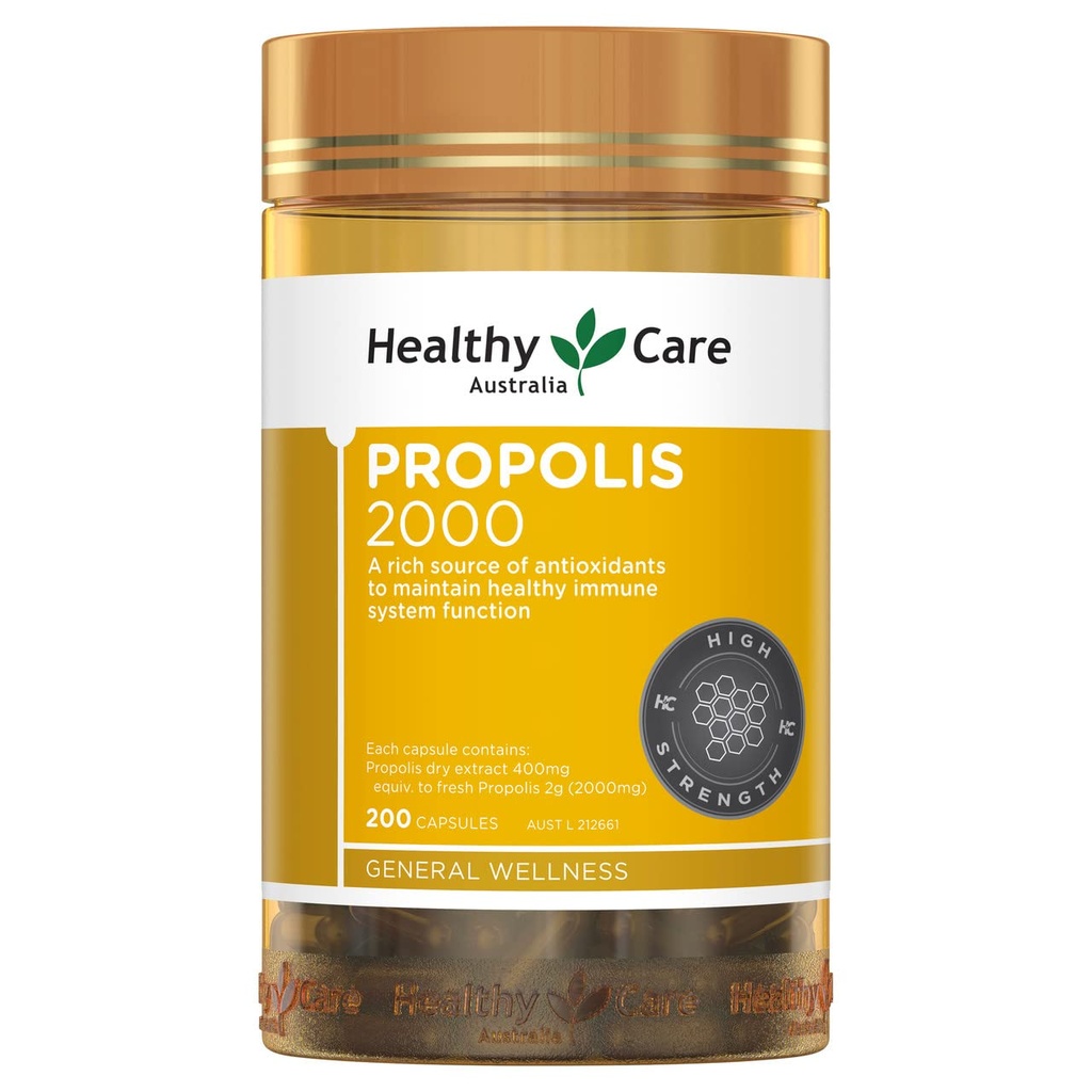 Propolis de soins de santé 2000mg 200 Capsules
