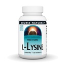 Bron Naturals L-Lysine Free Form, 1000 mg - Aminozuur Supplement ondersteunt energie en vorming van collagen* - 50 tabletten