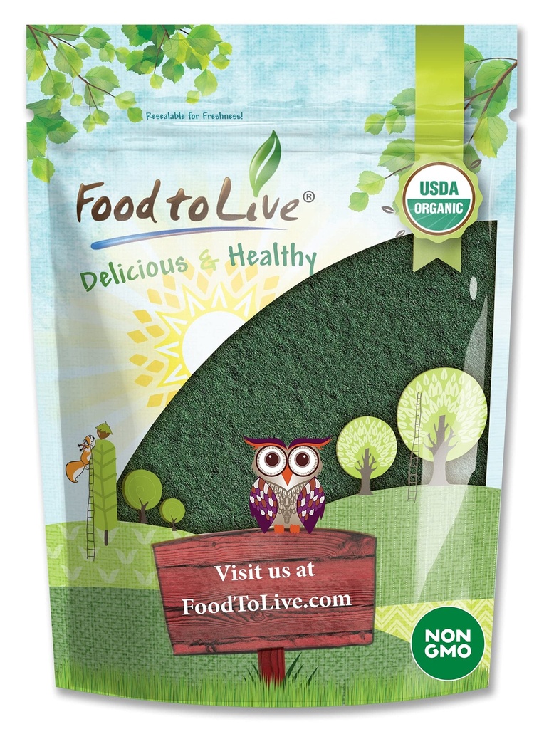Food to Live Organic Chlorella Powder, 8 Ounces 