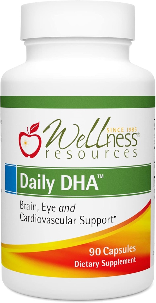 Wellnessbronnen Dagelijkse DHA - Hoogste Potentie & zuiverheid DHA Visolie in TG-vorm (90 capsules)