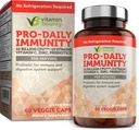 Vitamine Bounty Pro-Daily Probiotic - 10 miljard CFU Blend, Zink & Vitamine C voor Digestieve Gezondheid, Immune Support Prebioitcs en Probiotica voor vrouwen en mannen - 60 capsules