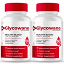 Glycowane Capsules, Official Glycowane Advanced Blood Formula Supplement Pills - Maximum Strength, All Natural Healthy Circulation & Stable Levels, Premium Glyco Wane Health Reviews (2 Pack)