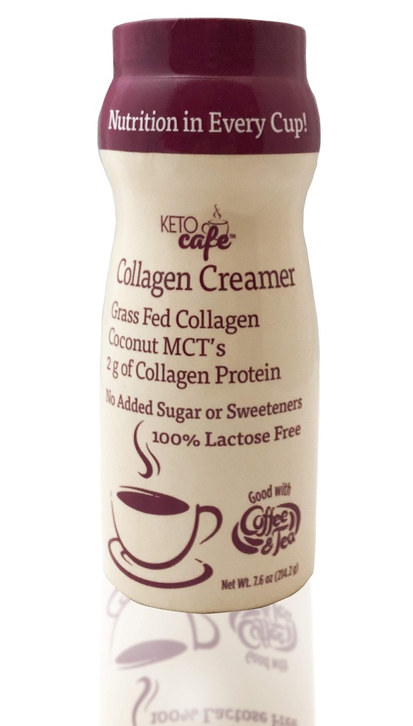 KetoCafe Collagen Creamer Unsweetened Grass Fed Collagen with Coconut MCT's Oil