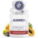 Cleanse24 - Intestinale reiniging voor mensen met wormhout, Papaya, zwarte walnoot - Herbal Intestinal Cleanse, Gut Cleanse voor mannen & vrouwen, 60 capsules