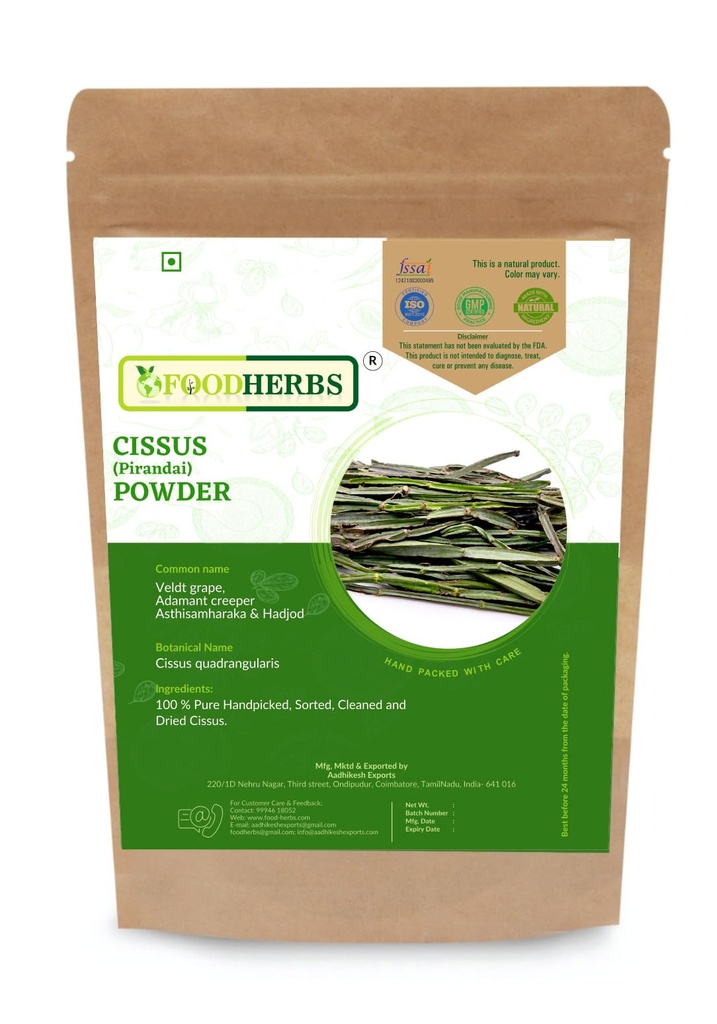 Foodherbs Cissus Quadrangularis Poeder 