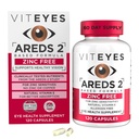 Viteyes AREDS 2 zinkvrije maculaire ondersteuning, natuurlijke Allergenen vrije capsules met vitamine E, vitamine C, luteïne en zeaxanthine, geen zink, geen koper, oog Doctor vertrouwd, geproduceerd in de VS, 120 Ct