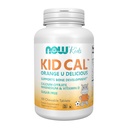 NU Foods Supplementen, Kid Cal met Calcium Citroen, Magnesium en Vitamine D, Tart Orange, 100 Kauwtabletten, verpakking kan variëren