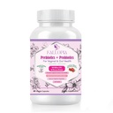 Probiotica voor vrouwen met prebiotica Cranberry D-Mannose Digestieve Enzymen & Hibiscus 34 Strains 100 Miljard CFU Vrouwelijke Care Supplement voor Vaginale Gut Urinaire Gezondheid en pH-balans Ondersteuning