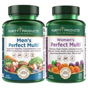 Zuiverheid Producten Bundel - Mannen Perfect Multi + Vrouwen Perfect Multi - Mannen - Ondersteunt gezonde vitaliteit, Energie + Meer - Vrouwen - Ondersteunt Urinaire Tract Gezondheid, Immuniteit, Haarhuid Nagels + Meer