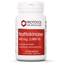 PROTOCOL FOR LIFE BALANCE Nattokinase - 100mg Nattokinase Supplement - for Heart Health & Blood Circulation* - Kosher & Dairy Free - 60 Veg Caps