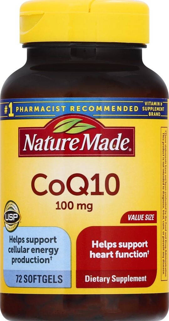 CoQ10 100 mg Softgels, 72 Telwaardegrootte voor hartgezondheid