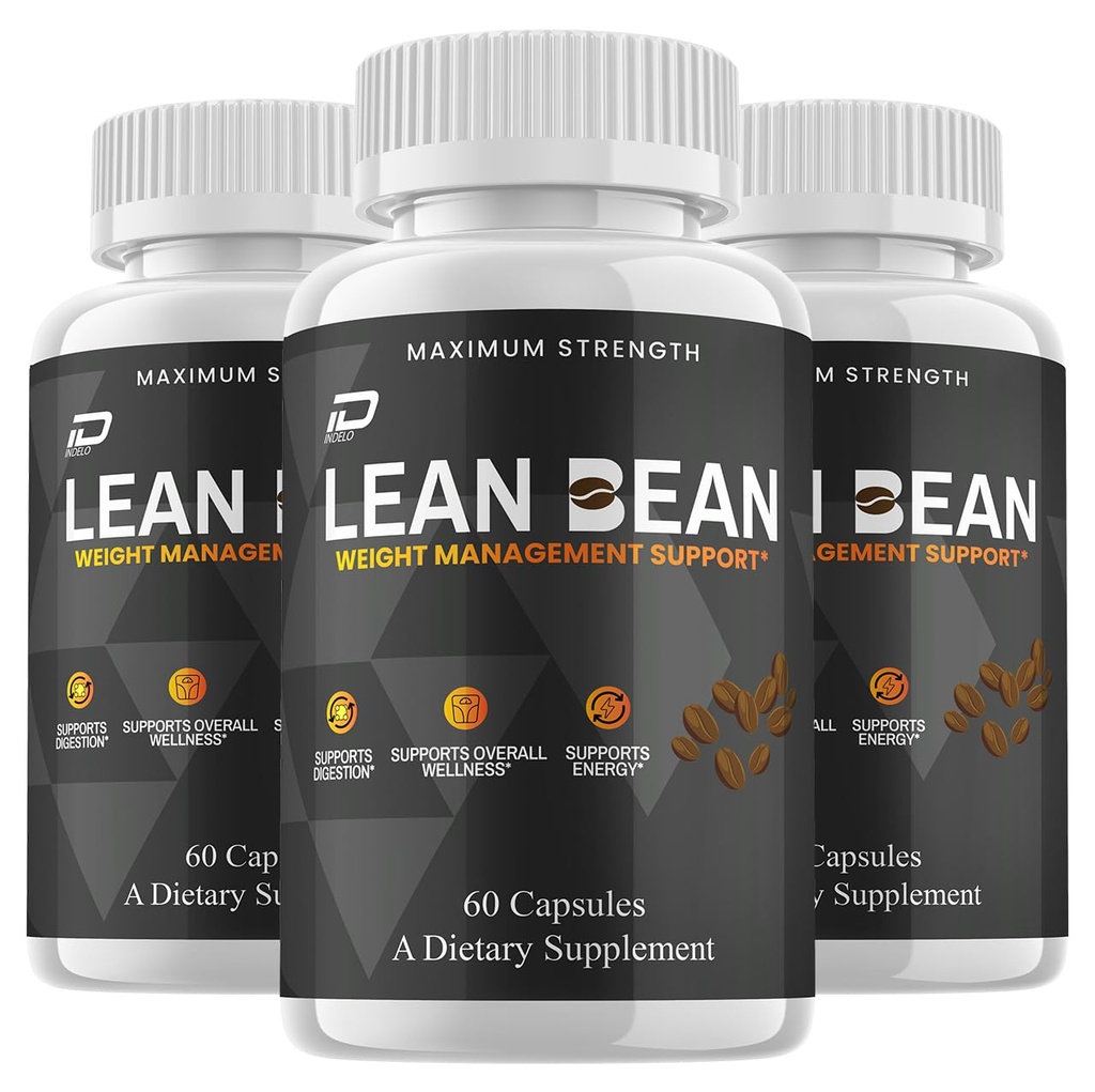 Lean Bean Capsules – LeanBean Pills Advanced Formula, Dietary Supplement Maximum Strength (3 Pack - 180 Capsules)