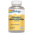 SOLARAY Vitamine C 500mg met Citrus Bioflavonoïden, 1:1 Ratio - Antioxidant en Immuun Ondersteuning Supplement - Vitamine C met Rose HIPS en Acerola, Vegan, 60-Day Garantie, 125 Servingen, 250 VegCaps