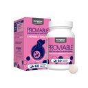 Nutramax Probiotiques proviables pour chiens, supplément quotidien de santé digestive avec des souches multiples de bactéries, probiotiques pour chiens plus prébiotiques, 60 comprimés à croquer