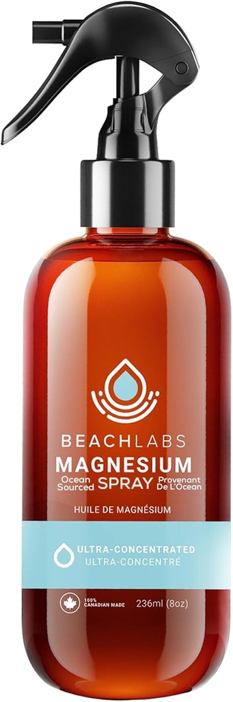 Magnesium Spray - Ocean-Sourced Magnesium for Daily Wellness 100% natuurlijk met 40+ Trace Minerals 8 fl oz