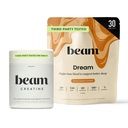 Beam Dream Sleep Powder & Creatine Bundle, derde partij getest natuurlijke slaaphulp & Recovery Supplement met Micronized Creatine Monohydraat, Unflavored Pure Creatine Powder voor spierkracht, energie