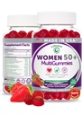 Lunakai USA Made 50 Plus Vrouwen Multivitamine Gummies - Delicious Formula Enhanced with Essential Vitamines & Minerals for Health & Vitality - 60ct