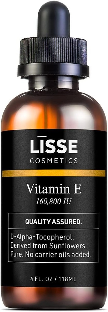 Lisse Pure Concentrated Vitamin E Oil - 160.800 IE - No Carrier Oils Added - D-Alpha-Tocoferol