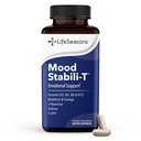 LifeSeasons - Mood Stabili-T - Positive Mood Booster - Enhanced Calmness and Happiness - Relaxed and Balanced Mind - Bevat Rhodiola, Ginkgo Biloba, en vitamine D3 - (60 capsules)