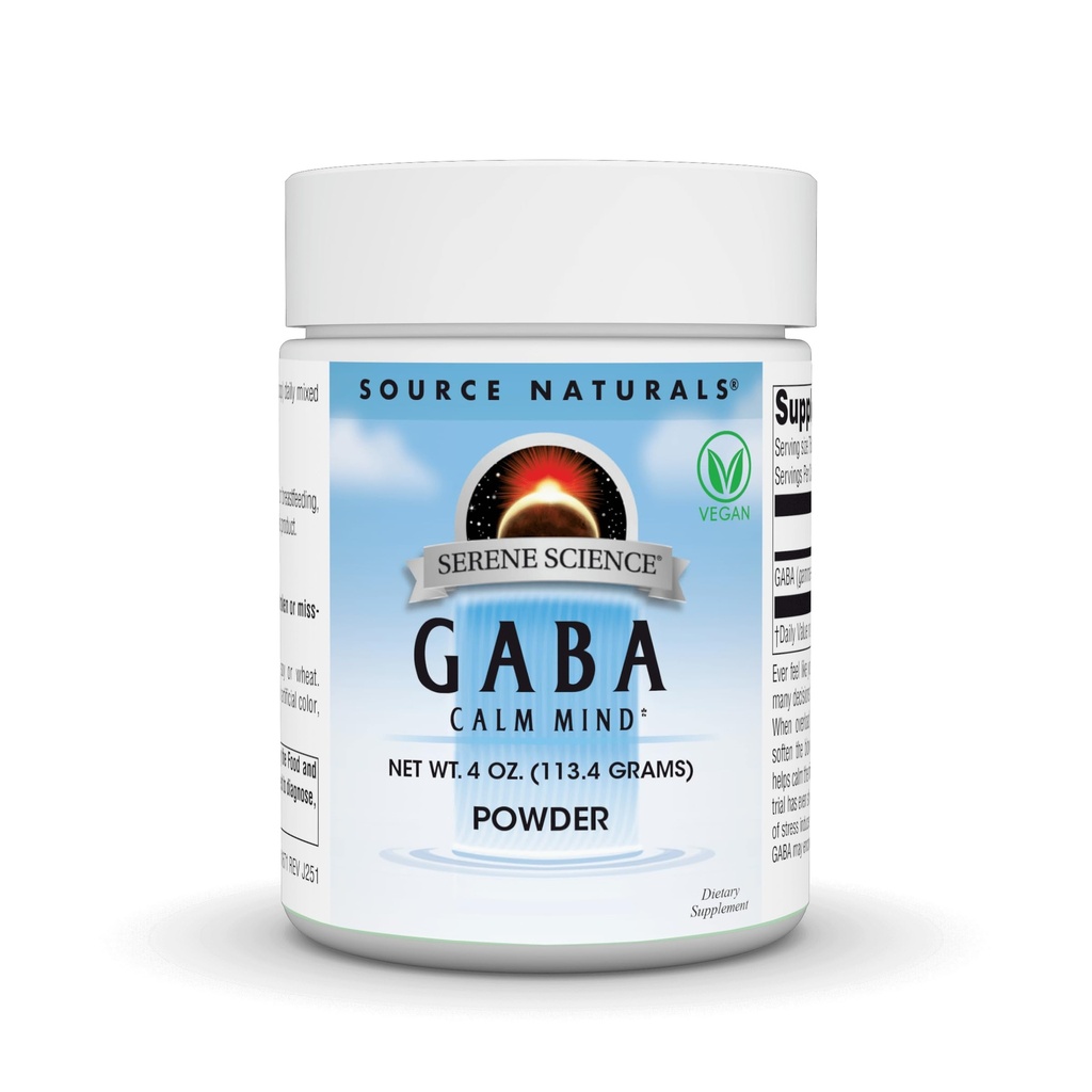 Bron Naturals Serene Science GABA, Calm Mind - 4 oz Poeder