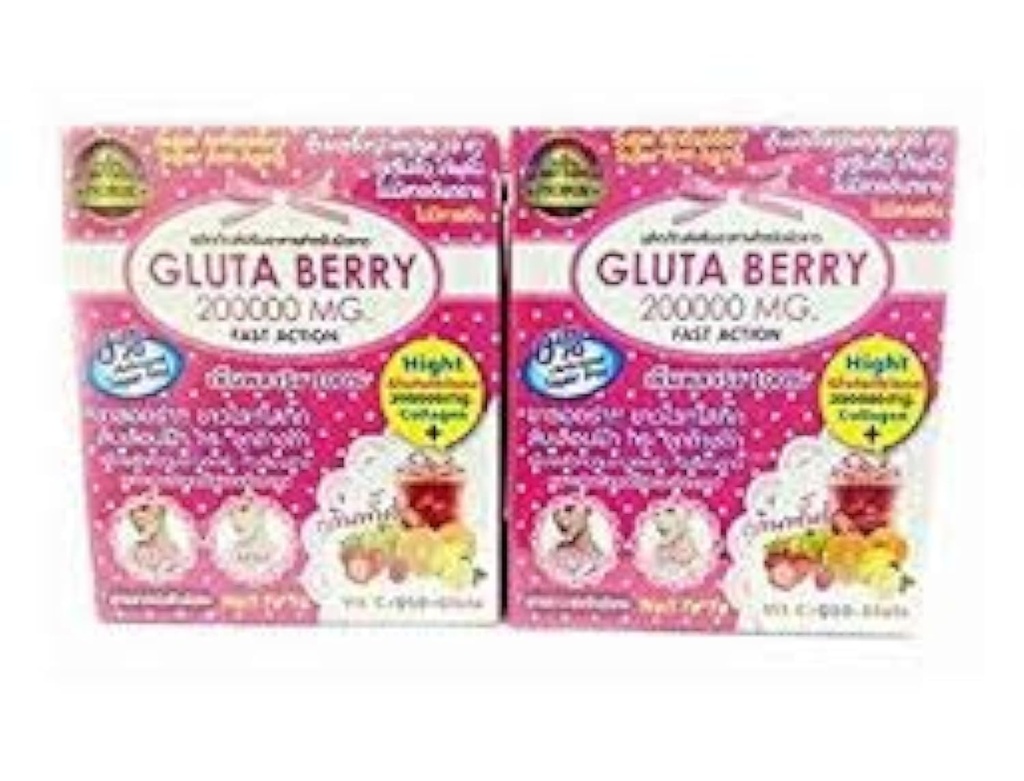 2Box Gluta Berry 200000 mg Drink PUNCH huidvoedsel Verminder sproeten Whitening Skin Snelle actie 10st/box. ...