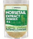 XPRS Nutra Horsetail Extract Poudre pour les cheveux, les ongles et les os - Poudre de racine de queue de cheval haute puissance - haute teneur en silice pour des résultats maximaux - Extrait de queue de porc végétalien amical (4 oz)