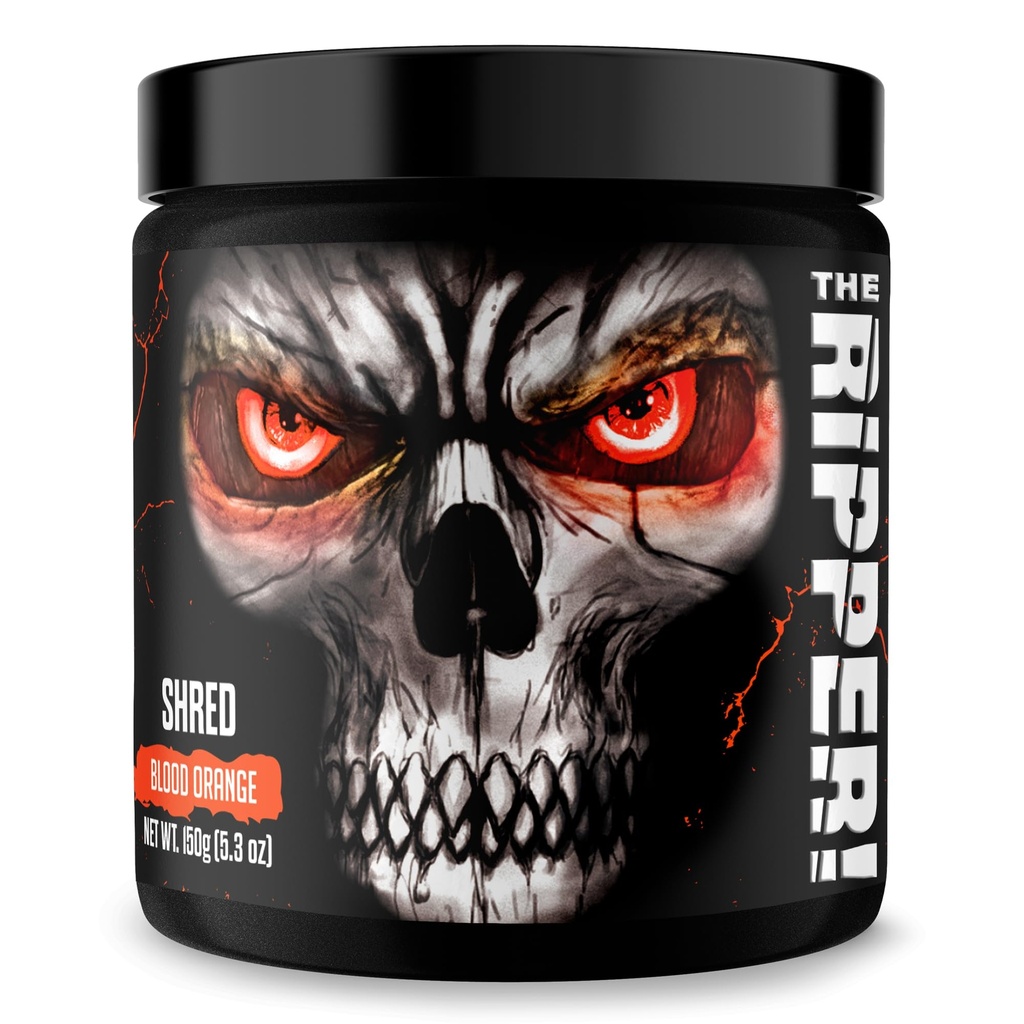 JNX SPORTS The Ripper! Thermogenic Fat Burner - Blood Orange 30 Servings Geavanceerde Snelwerkende Thermogenic Pre-Workout, Appetite Suppressant, Extreme Energy voor mannen en vrouwen