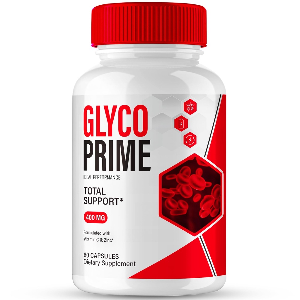 Glyco Prime Advanced Blood Formula Capsules, Official GlycoPrime Supplement Pills - Maximum Strength, All Natural Healthy Circulation & Stable Levels, Premium Glyco Prime Reviews (60 Capsules)