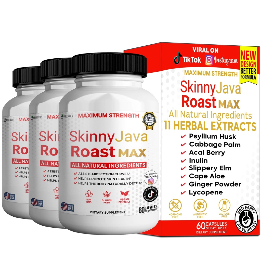 Skinny Java Roast MAX, Maximum Strength Natural Dietary Supplement (3)