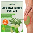 Wellnee Original Herbal Knie Patch - Wellknee Plaster for Knie Support & Muscle Pain - Maximale sterkte voor een tijdelijke verlichting - Kleefwarmte Patches gemaakt met natuurlijke kruiden voor Wellness (10 Pads)