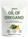 BELANO Oregano Oil & Black Seed Oil Softgels, Daily Herbal Oil Supplement, Carvacrol & Thymoquinone Blend, 2-in-1 Formula, 180 Softgels