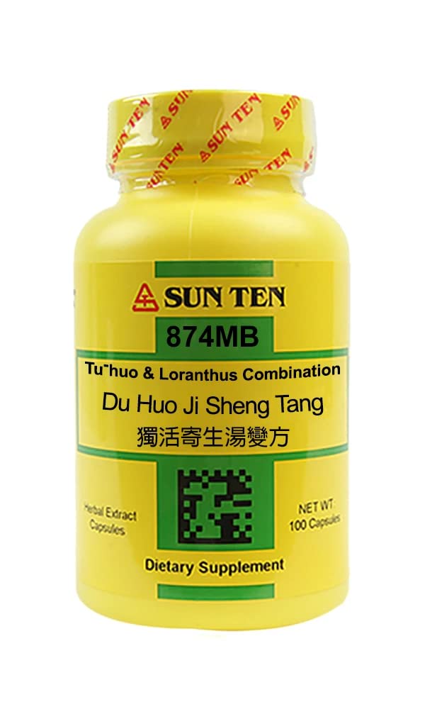 Sun Ten-Du Huo Ji Sheng Tang (Tu-huo & Loranthus-Vaeicum Combination), 100 Capsules/獨活寄生湯