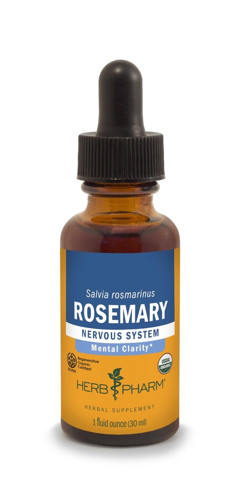 Herb Pharm Certified Organic Rosemary Liquid Extract, 1 Fl Oz (Verpakking mei Vary)