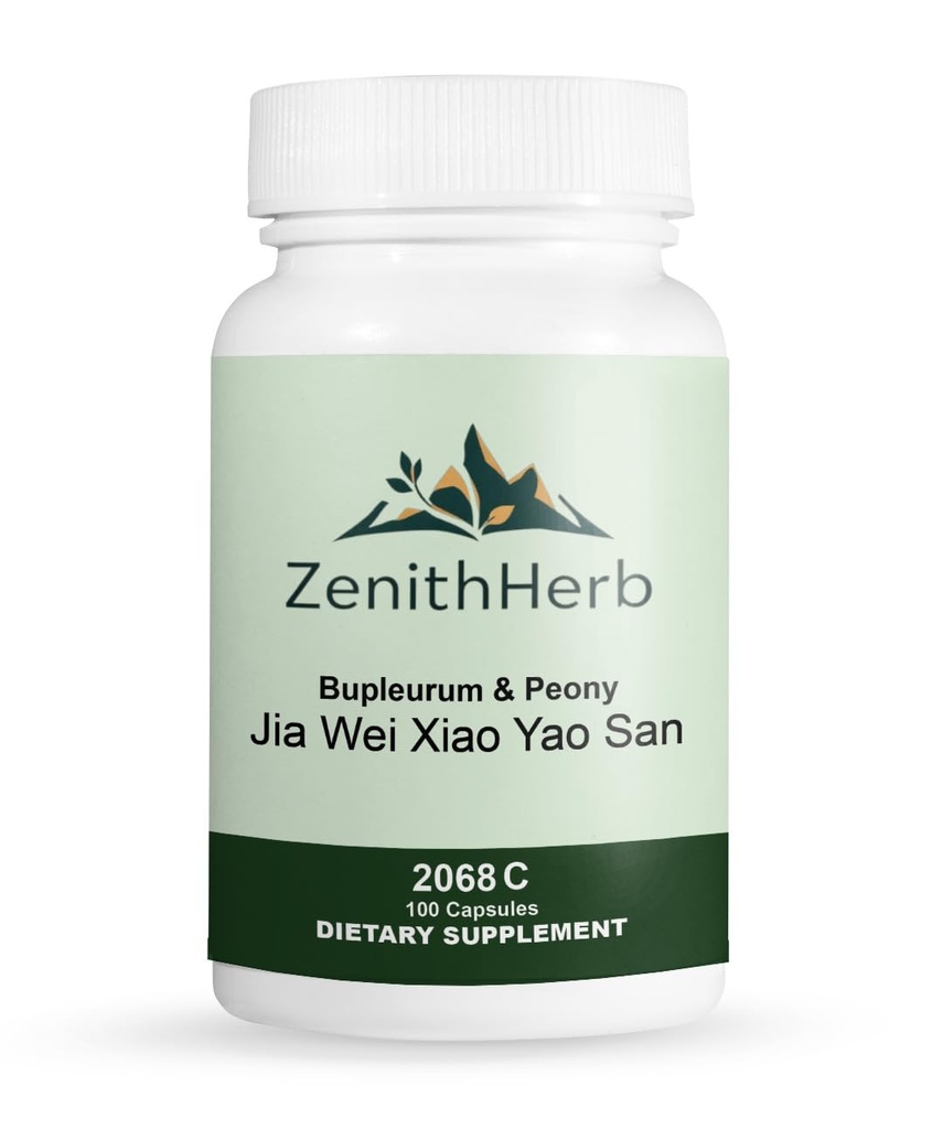 ZenithHerb-Bupleurum & Peony/Jia Wei Xiao Yao San, Herbal Supplement, 100 Capsules/Bottle, 2 Bottles