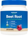 Poudre de racine de betterave biologique Nutricost 1 LB - Vegan, Superfood, certifié USDA Organic