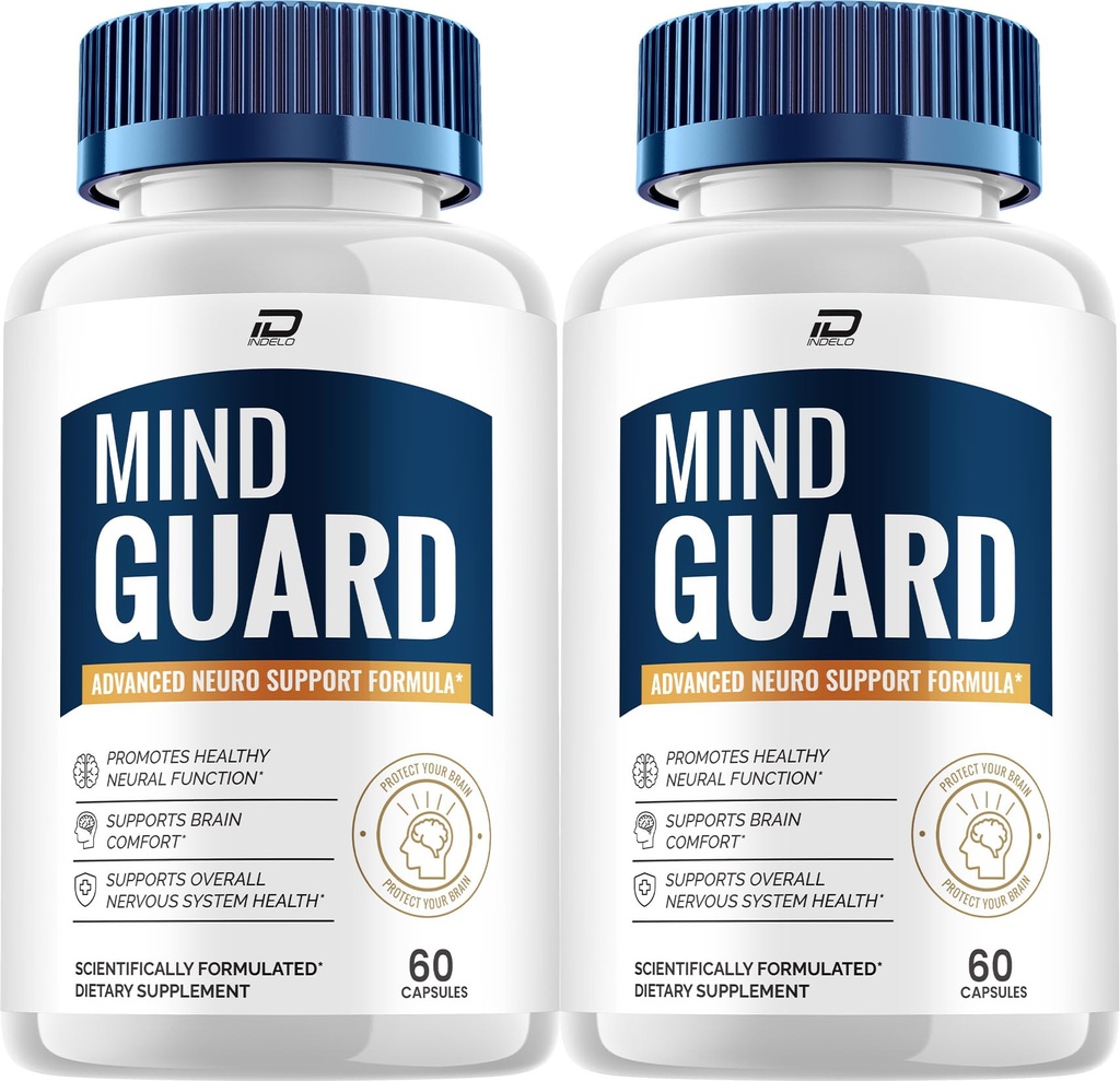 Mind Guard Supplement Capsules – Mind Guard Natural Blend Formula Focus Memory Support and Reviews (2 Pack – 120 Capsules)