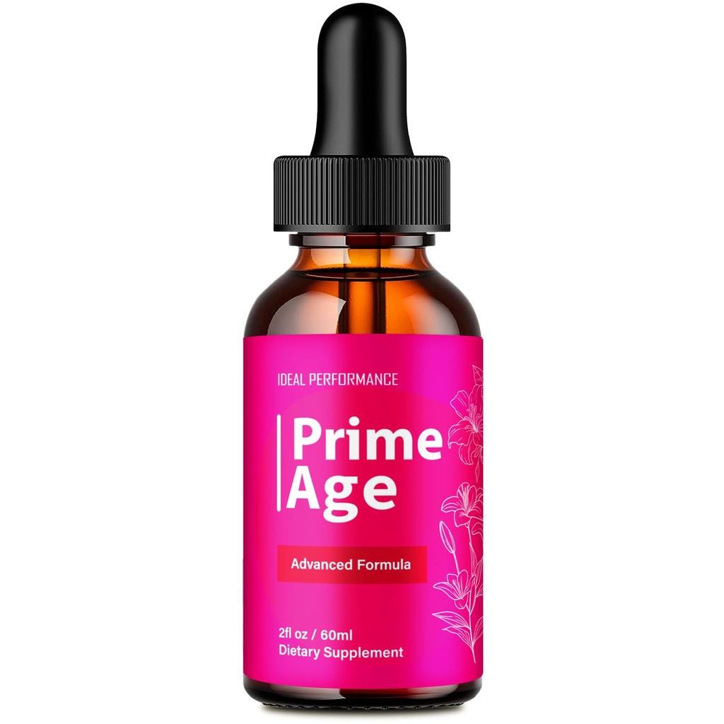 Prime Age Drops, Official PrimeAge Liquid Supplement Beauty Skin Drops for Radiance, Youthful & Healthy Glow - Maximum Strength, All Natural Ingredients Prime Age Beauty Formula Reviews (1 Pack)